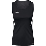 CAMISETA TIRANTES JAKO CHALLENGE, NEGRA-BLANCA MUJER.