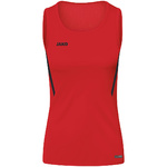 CAMISETA TIRANTES JAKO CHALLENGE, ROJA-NEGRA MUJER.