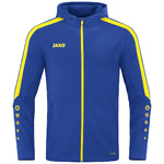 CHAQUETA CON CAPUCHA JAKO POWER, ROYAL-AMARILLA HOMBRE.