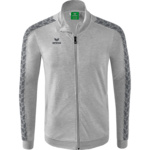 CHAQUETA ERIMA ESSENTIAL TEAM TRACK TOP, GRIS-GRIS PIZARRA HOMBRE.