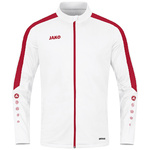 CHAQUETA JAKO POWER POLIÉSTER, BLANCA-ROJA HOMBRE.