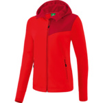 CHAQUETA SOFTSHELL ERIMA PERFORMANCE, ROJO-RUBÍ MUJER.