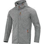 CHAQUETA SOFTSHELL JAKO LIGHT, GRIS MELANGE HOMBRE.