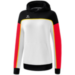 ERIMA CHANGE HOODY SWEATSHIRT,, WHITE-BLACK-RED WOMEN.