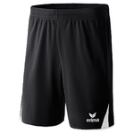 ERIMA CLASSIC 5-C SHORTS, BLACK-WHITE KIDS.