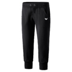 ERIMA CROPPED SWEATPANTS WITH NARROW WAISTBAND, BLACK WOMEN.