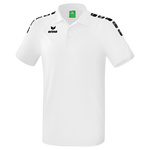 ERIMA ESSENTIAL 5-C POLO, BLANCO-NEGRO HOMBRE.