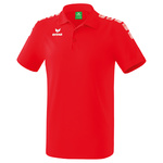 ERIMA ESSENTIAL 5-C POLO, ROJO-BLANCO NIÑO.