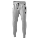 ERIMA ESSENTIAL SWEATPANTS, LIGHT GREY MARL-BLACK MAN.