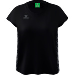 ERIMA ESSENTIAL TEAM T-SHIRT, BLACK-SLATE GREY WOMEN.