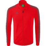 ERIMA ESSENTIAL TEAM TRACK TOP JACKET, RED-SLATE GREY MEN.