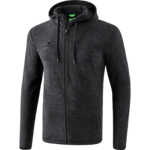 ERIMA FLEECE JACKET, BLACK KIDS.