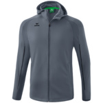 ERIMA LIGA STAR TRAINING JACKET WITH HOOD, SLATE GREY UNISEX.