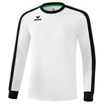 ERIMA RETRO STAR JERSEY LONG SLEEVE WHITE-BLACK, KIDS.