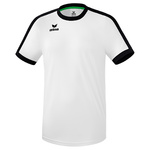 ERIMA RETRO STAR JERSEY SHORT SLEEVE WHITE-BLACK, UNISEX.