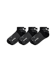 ERIMA SHORT SOCKS, BLACK-WHITE (3 PAIRS).