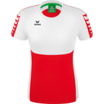 ERIMA SIX WINGS JERSEY SHORT SLEEVE, RED-WHITE WOMEN.