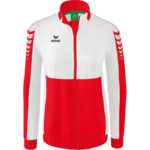 ERIMA SIX WINGS PRESENTATION JACKET, RED-WHITE WOMEN.