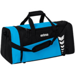 ERIMA SIX WINGS SPORTS BAG, CURACAO-BLACK.