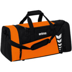 ERIMA SIX WINGS SPORTS BAG, ORANGE-BLACK.