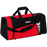 ERIMA SIX WINGS SPORTS BAG, RED-BLACK.