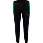 ERIMA SIX WINGS WORKER PANTS, BLACK-EMERALD WOMEN.