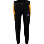 ERIMA SIX WINGS WORKER PANTS, BLACK-ORANGE WOMEN.