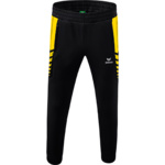 ERIMA SIX WINGS WORKER PANTS, BLACK-YELLOW KIDS.