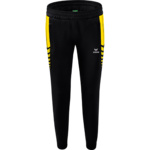 ERIMA SIX WINGS WORKER PANTS, BLACK-YELLOW WOMEN.