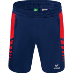 ERIMA SIX WINGS WORKER SHORTS, NEW NAVY-RED KIDS.