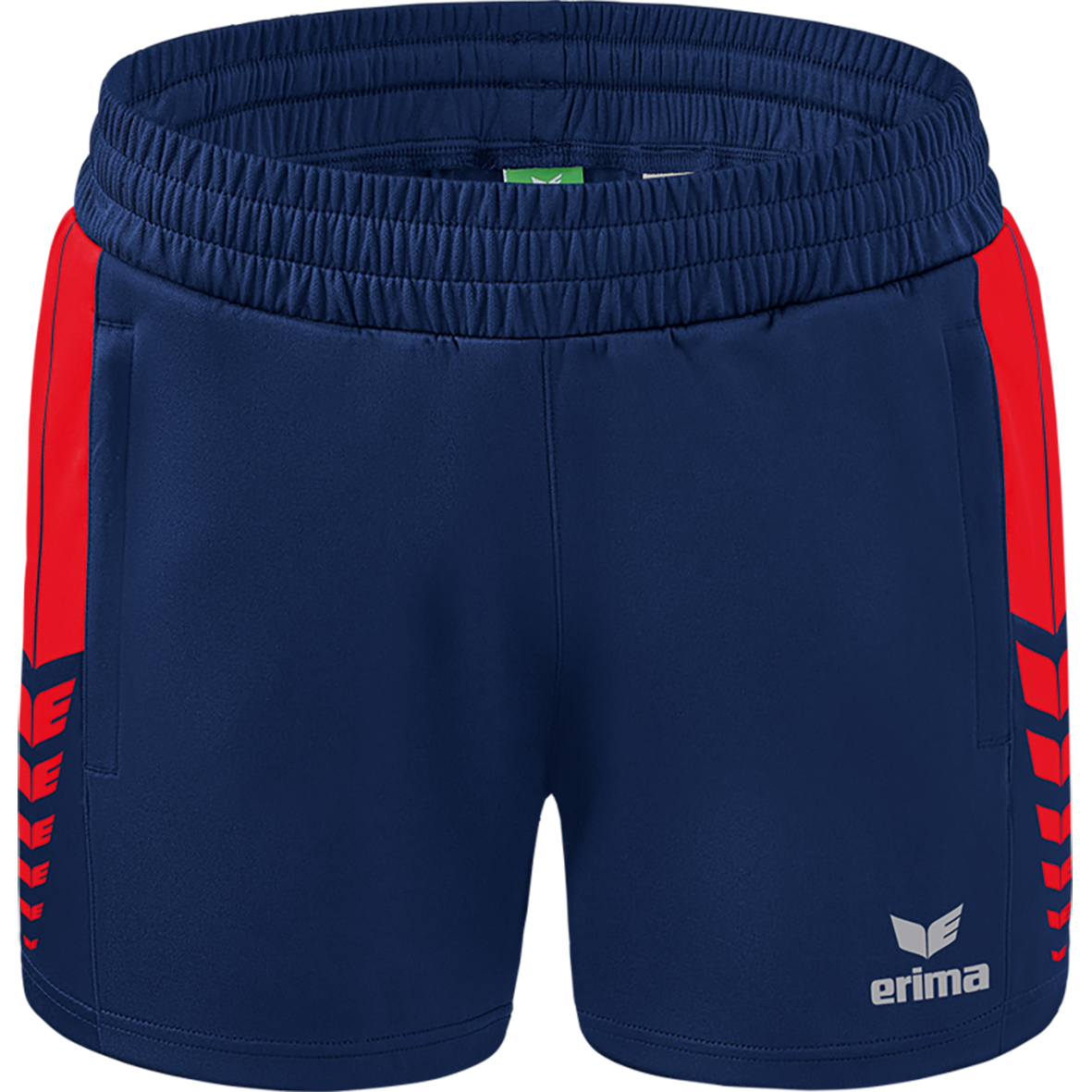 ERIMA SIX WINGS WORKER SHORTS, NEW NAVY-RED WOMEN.