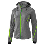 ERIMA SOFTSHELL JACKET FUNCTION, GREY MARL-GREEN GECKO MAN.