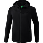 ERIMA SOFTSHELL JACKET PERFORMANCE, BLACK KIDS.