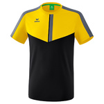 ERIMA SQUAD CAMISETA, GRIS PIZARRA-NEGRO-AMARILLO NIÑO.