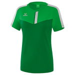 ERIMA SQUAD CAMISETA, VERDE-ESMERALDA-PLATA MUJER.