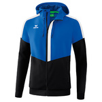 ERIMA SQUAD TRACK TOP JACKET WITH HOOD, ROYAL-BLACK-WHITE MEN.