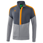 ERIMA SQUAD WORKER CHAQUETA CHÁNDAL, GRIS PIZARRA-GRIS-NARANJA HOMBRE/UNISEX.