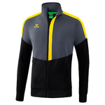 ERIMA SQUAD WORKER CHAQUETA CHÁNDAL, GRIS PIZARRA-NEGRO-AMARILLO HOMBRE/UNISEX.