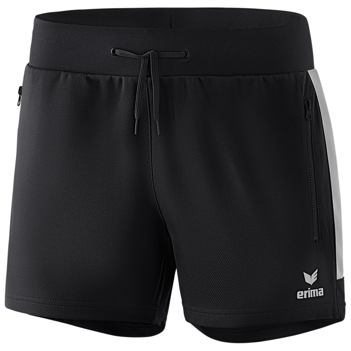 ERIMA SQUAD WORKER SHORTS, NEGRO-GRIS MUJER.
