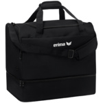 ERIMA TEAM SPORTS BAG WITH BOTTOM COMPARTMENT, BLACK.