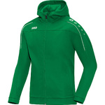 HOODED JACKET JAKO CLASSICO, SPORT GREEN KIDS.