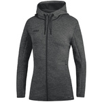 HOODED JACKET JAKO PREMIUM BASICS, ANTHRACITE MELANGE WOMEN.