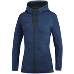 HOODED JACKET JAKO PREMIUM BASICS, SEABLUE MELANGE WOMEN.