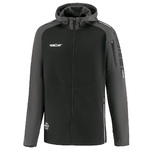 HOODED JACKET SALLERX.72, BLACK-GREY-WHITE UNISEX.