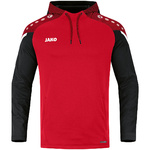 HOODED SWEATER JAKO PERFORMANCE, RED-BLACK MEN.