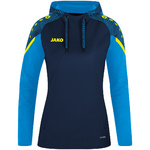 HOODED SWEATER JAKO PERFORMANCE, SEABLUE-JAKO BLUE WOMEN.