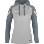 HOODED SWEATER JAKO PERFORMANCE, SOFT GREY-STONE GREY WOMEN.