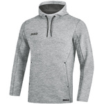 HOODED SWEATER JAKO PREMIUM BASICS, LIGHT GREY MELANGE MEN.