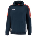 HOODIE SWEATSHIRT SALLERX.72, NAVY-NEON ORANGE-WHITE UNISEX.