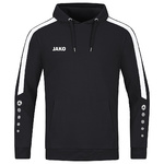 JAKO POWER HOODED JACKET, BLACK-WHITE KIDS.